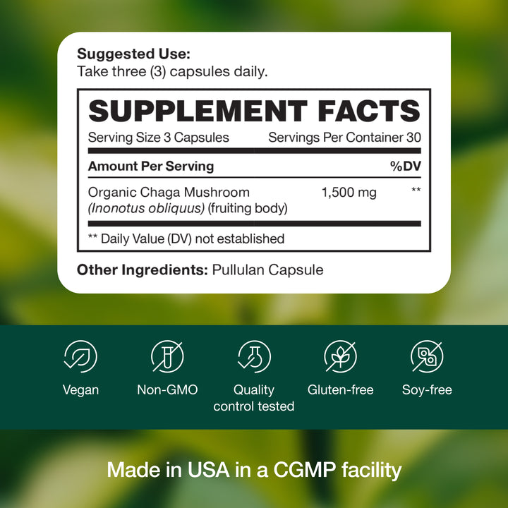 Chaga Mushroom 1500mg