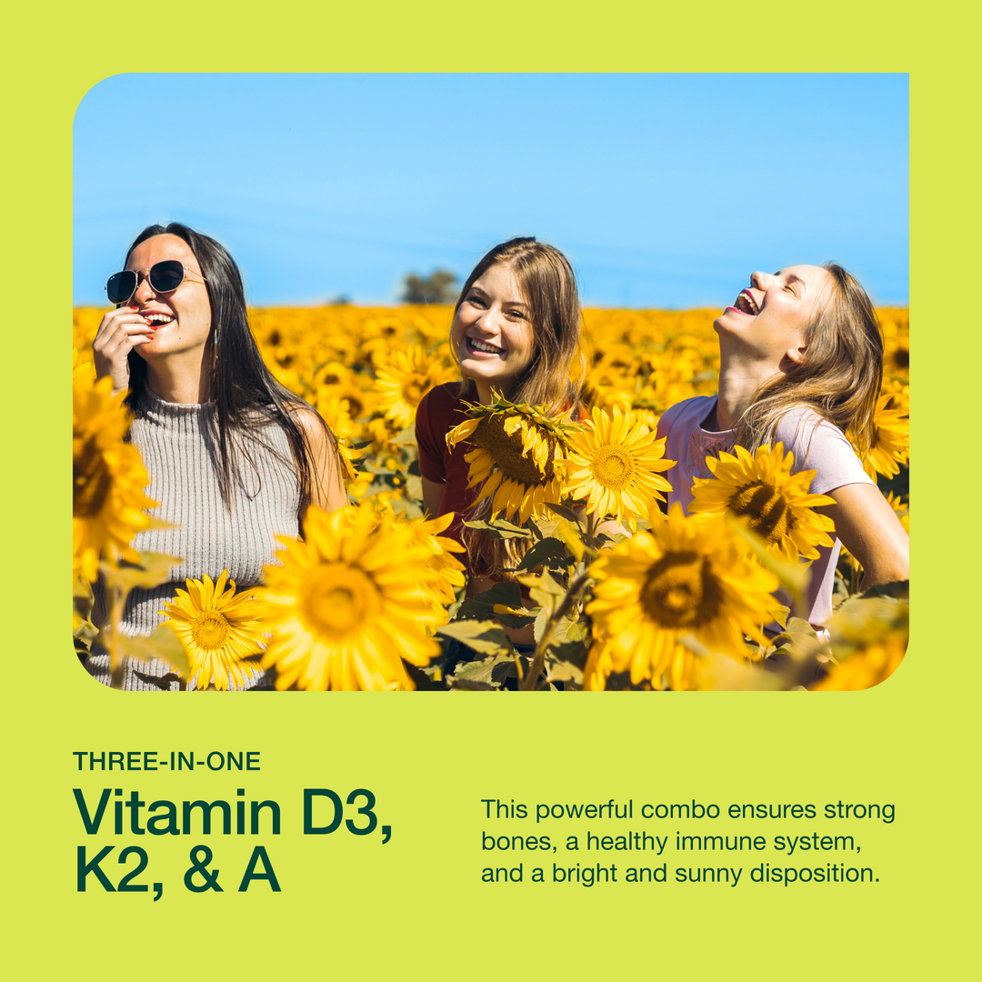 Vitamin D3 + K2 (with Vitamin A)