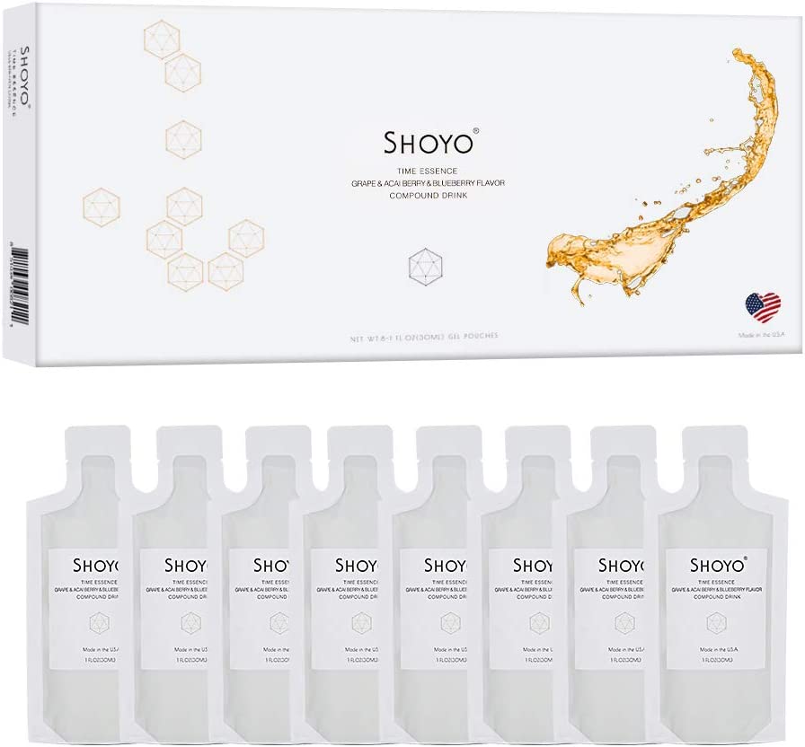 SHOYO Resveratrol Antioxidant Time Essence Compound Drink - Grape, Acai Berry, Blueberry, Pomegranate & Cranberry Compound